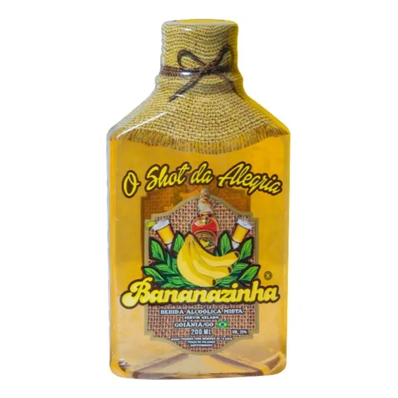 Cachaça Artesanal De Banana - Bananazinha 200ml Foto 1