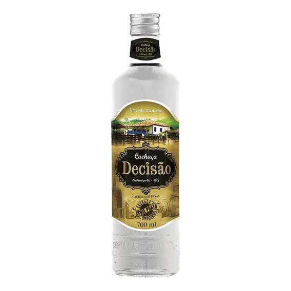 Cachaça Artesanal Decisão Prata 600ml Foto 1