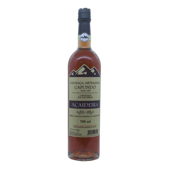 Cachaça Artesanal Sabor Açaidera 700ml Foto 1