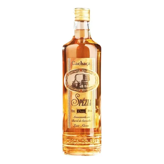 Cachaça Artesanal Spezia 700ml Ouro Foto 1