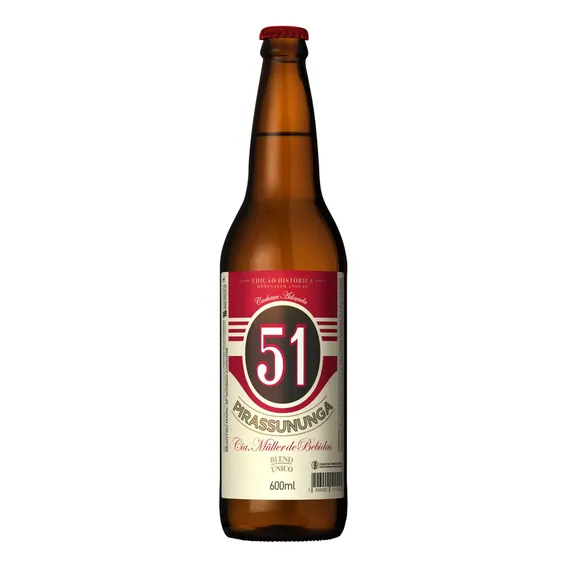 Cachaça Blend Única 51 Garrafa 600ml Edição Histórica Homenagem Anos 60 Foto 1