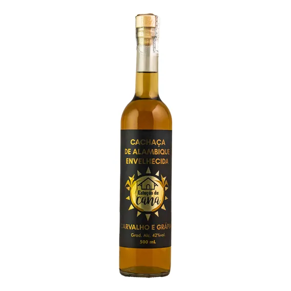 Cachaça Estação da Cana cachaça Cachaça sabor carvalho e grápia 500mL 1 unidade Foto 1