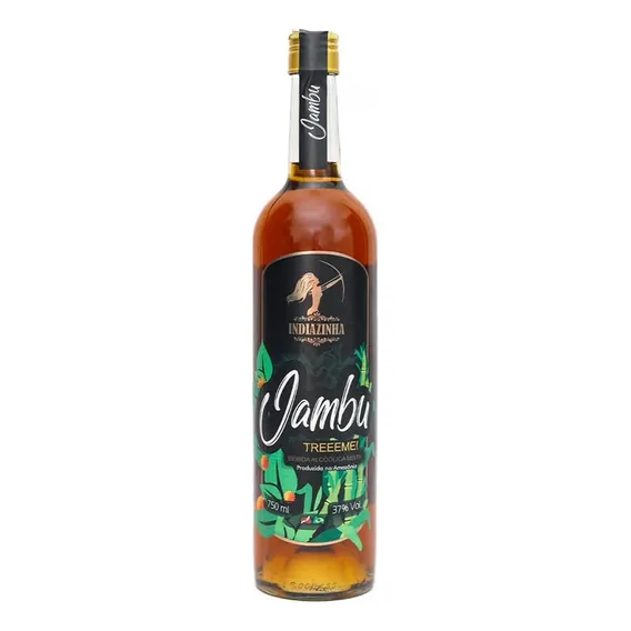 Cachaça Jambu 33% Volume Garrafa 750ml India Foto 1