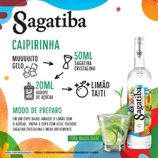 Cachaça pura cristalina 700ml Sagatiba Foto mini 4