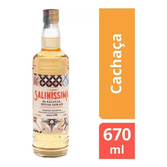 Cachaça Saliníssima Garrafa 670ml Foto 1