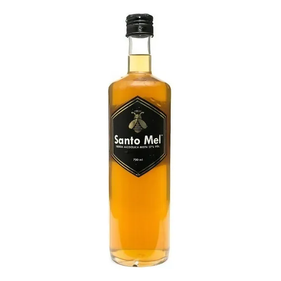 Cachaça Santo Mel - Aperitivo De Cachaça Com Mel 700ml Foto 1