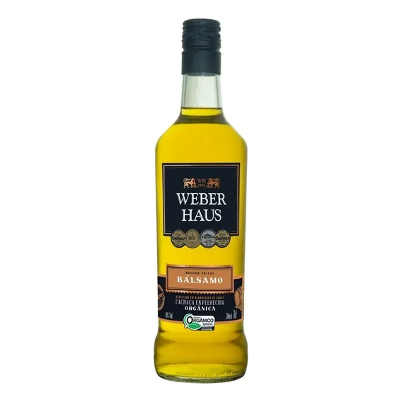 Cachaça Weber Haus Orgânica Envelhecida Bálsamo 700ml Foto 1