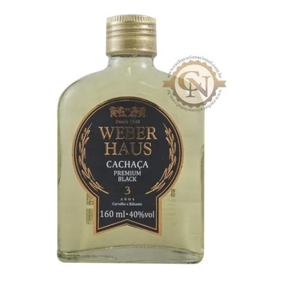 Cachaça Weber Haus Premium Black 160ml Foto 1
