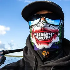Cachecol Balaclava Face Shield Bandana Máscara Pirata Cor Preto Desenho Do Tecido Twisty Foto mini 1