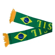 Cachecol Brasil 155x16cm Cor Verde Tamanho 155 X 16cm Foto mini 2