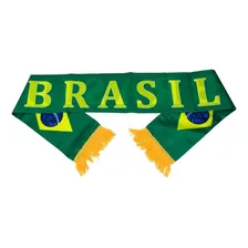 Cachecol Brasil 155x16cm Cor Verde Tamanho 155 X 16cm Foto mini 1