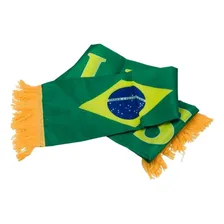 Cachecol Brasil 155x16cm Cor Verde Tamanho 155 X 16cm Foto mini 3