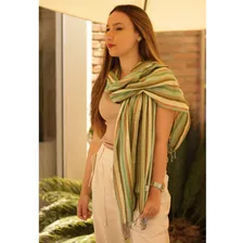 Cachecol Lenço Listrado Pashmina Echarpe Feminino Inverno Foto mini 4