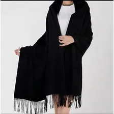 Cachecol Liso Preto Lenço Xale Echarpe 12 Unidades Atacado Tamanho 200cmx70cm Foto mini 3