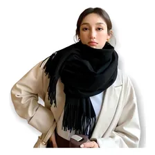 Cachecol Liso Preto Lenço Xale Echarpe 12 Unidades Atacado Tamanho 200cmx70cm Foto mini 4