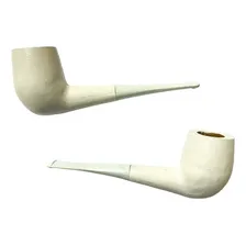Cachimbo Branco Kit 2 Unidades Reto Preto Velho Umbanda Foto  mini 1