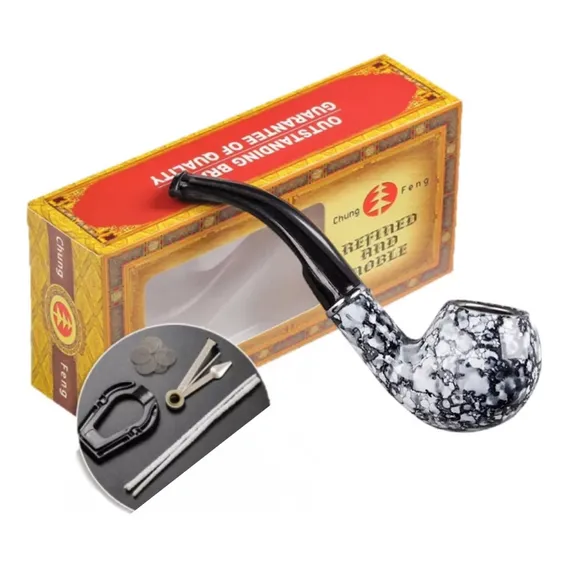 Cachimbo De Madeira Baquelita Piteira Relíquia Colecionador Foto 1