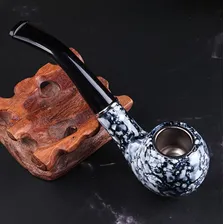Cachimbo De Madeira Baquelita Piteira Relíquia Colecionador Foto mini 3