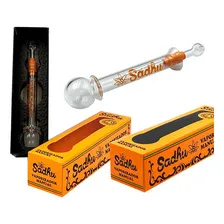 Cachimbo De Vidro Manual Sadhu Mini Bong Portátil Foto mini 1