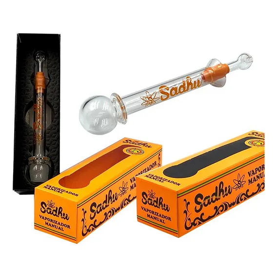 Cachimbo De Vidro Manual Sadhu Mini Bong Portátil Foto 1
