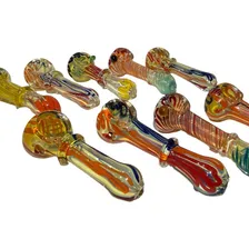 Cachimbo Pipe Bong Curvo Artesanal Colorido Piteira Fumo Foto mini 1