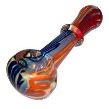 Cachimbo Pipe Bong Curvo Artesanal Colorido Piteira Fumo Foto mini 2