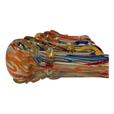 Cachimbo Pipe Bong Curvo Artesanal Colorido Piteira Fumo Foto mini 4