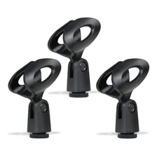 Cachimbo Suporte De Microfone P/ Com Ou Sem Fio 3 Pçs Cor Preto Foto  mini 1