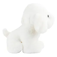 Cachorro Branco Sentado De PelĂșcia 22 Cm Foto mini 3