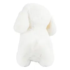 Cachorro Branco Sentado De PelĂșcia 22 Cm Foto mini 4