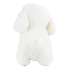 Cachorro Branco Sentado De PelĂșcia 30 Cm Foto mini 3