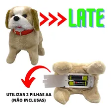 Cachorro Cachorrinho PelĂșcia Anda Late Brinquedo Pilha Foto mini 4