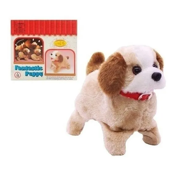 Cachorro Cachorrinho PelĂșcia Anda Late Brinquedo Pilha Foto 1