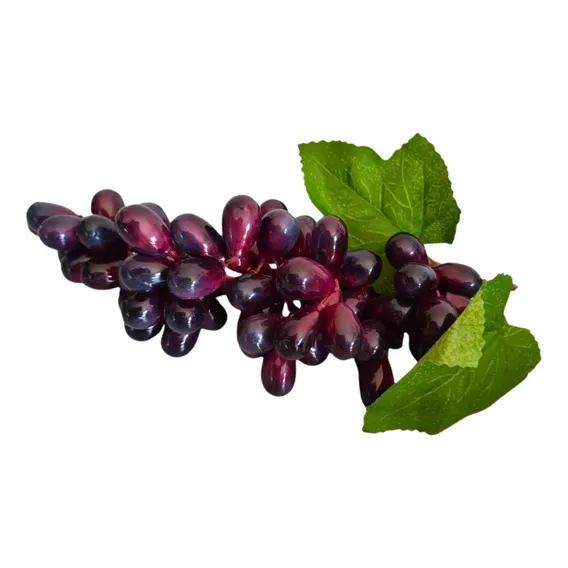 Cachos De Uva Artificial Grande Fruta Silicone Santa Ceia Foto 1