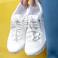 Cadarço Elástico Lock Laces - Branco Liso Foto mini 4