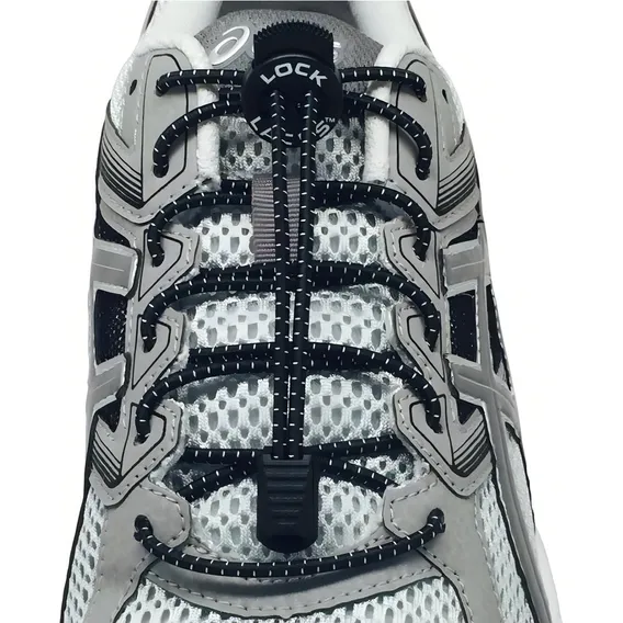 Cadarço Elastico Lock Laces Preto Foto 1