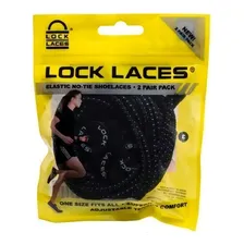 Cadarço Elastico Pack Com 2 Unidades Lock Laces Preto Foto mini 3