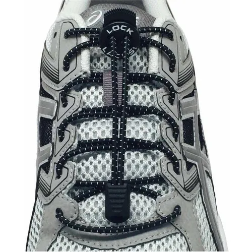 Cadarço Elastico Pack Com 2 Unidades Lock Laces Preto Foto 1