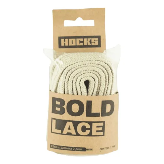 Cadarço Hocks Bold Lace 13x130 Cream (creme) Cor Creme Foto 1