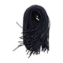 Cadarço Militar Elástico Coturno Bota 1,6 M Com Ponteira Par Cor Preto Foto  mini 1