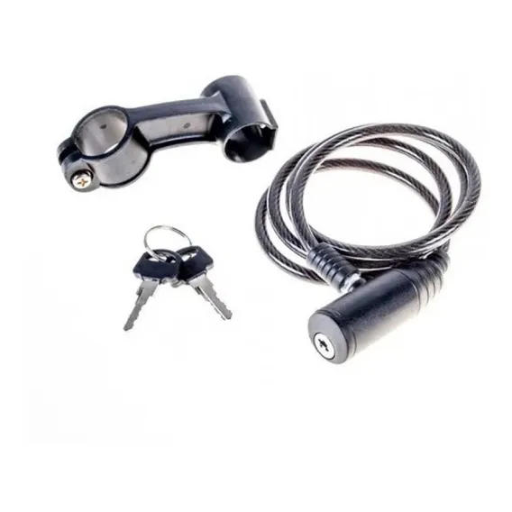 Cadeado 1,0mx12mm Espiral Com Chave Foto 1
