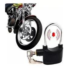 Cadeado Anti-furto Alarme Chave Tetra Moto/bicicleta/portões Cor Preto Foto mini 4