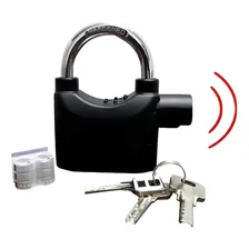 Cadeado Anti-furto Alarme Chave Tetra Moto/bicicleta/portões Cor Preto Foto mini 3