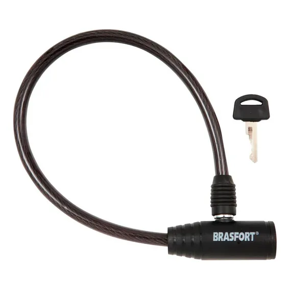 Cadeado Bicicleta Brasfort Com Chave 08x40cm 7015 Foto 1