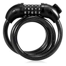 Cadeado Bicicleta Reforçado Cabo Aço Bloqueador Senha Foto mini 2