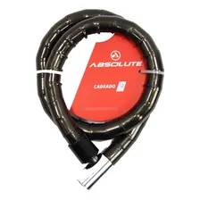 Cadeado Bike Moto Chave Tetra 1,0mx22mm Reforçado Articulado Foto  mini 1