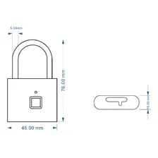 Cadeado Biometrico Com Impressão Digital - Fingerprint Foto mini 2