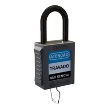 Cadeado Bloqueio Padrão Nr10 Nr12 Loto Cor Preto Foto mini 1