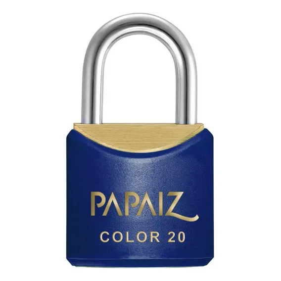 Cadeado Colorido Cr20 Sm Azul Papaiz Foto 1