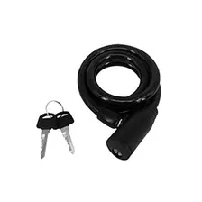 Cadeado Com Chave Para Bike Atrio Cor Preto Foto  mini 1